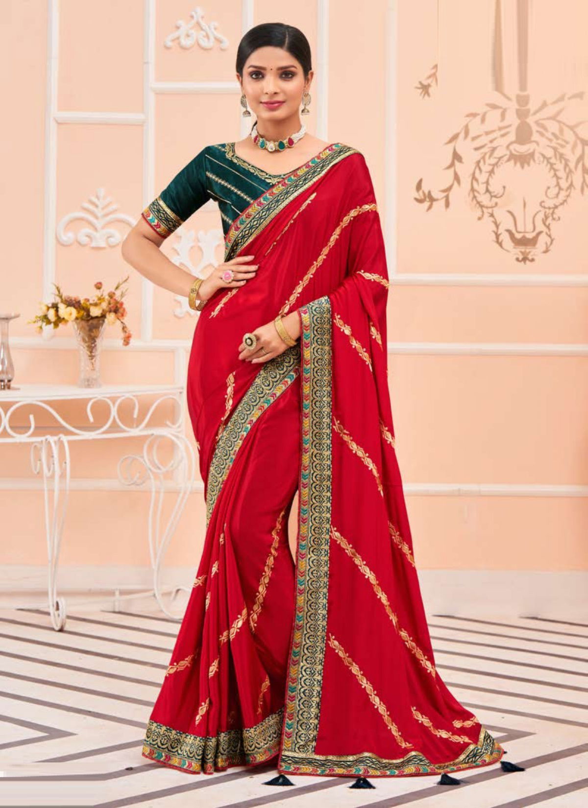 Cherry By Saroj Color Set Embroidery Sarees Catalog